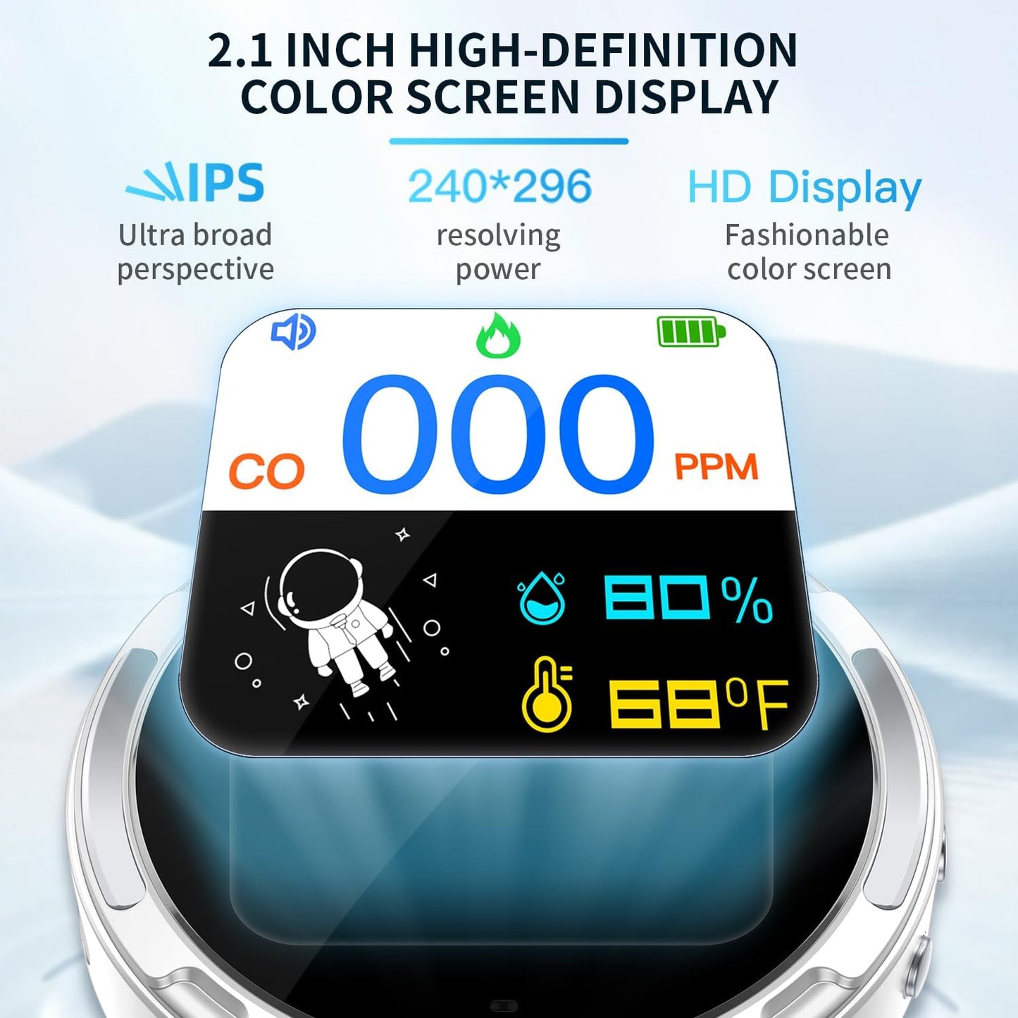 Wolf Guard 3-in-1 Portable CO Detector Carbon Monoxide Detector