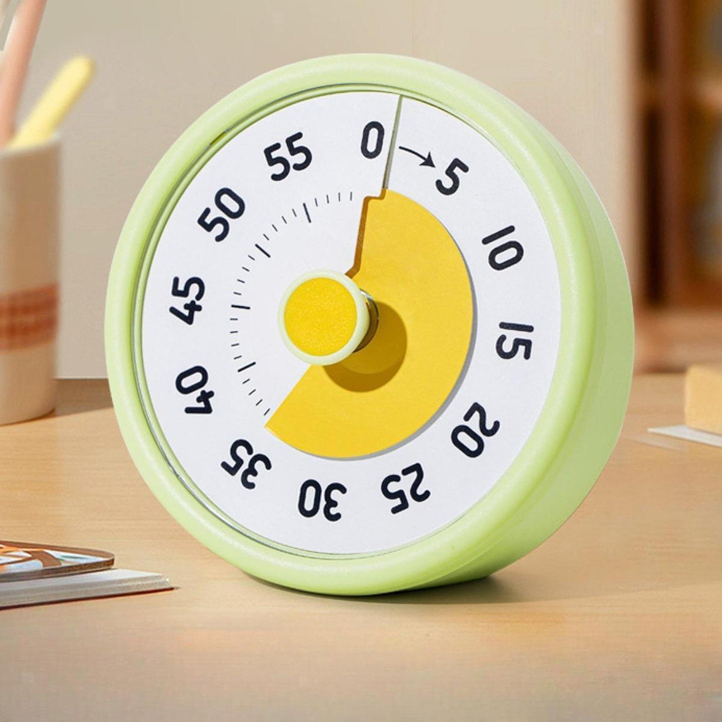 Visual Timer No Ticking Baking Alarm 60Minutes Clock for Game School Kids