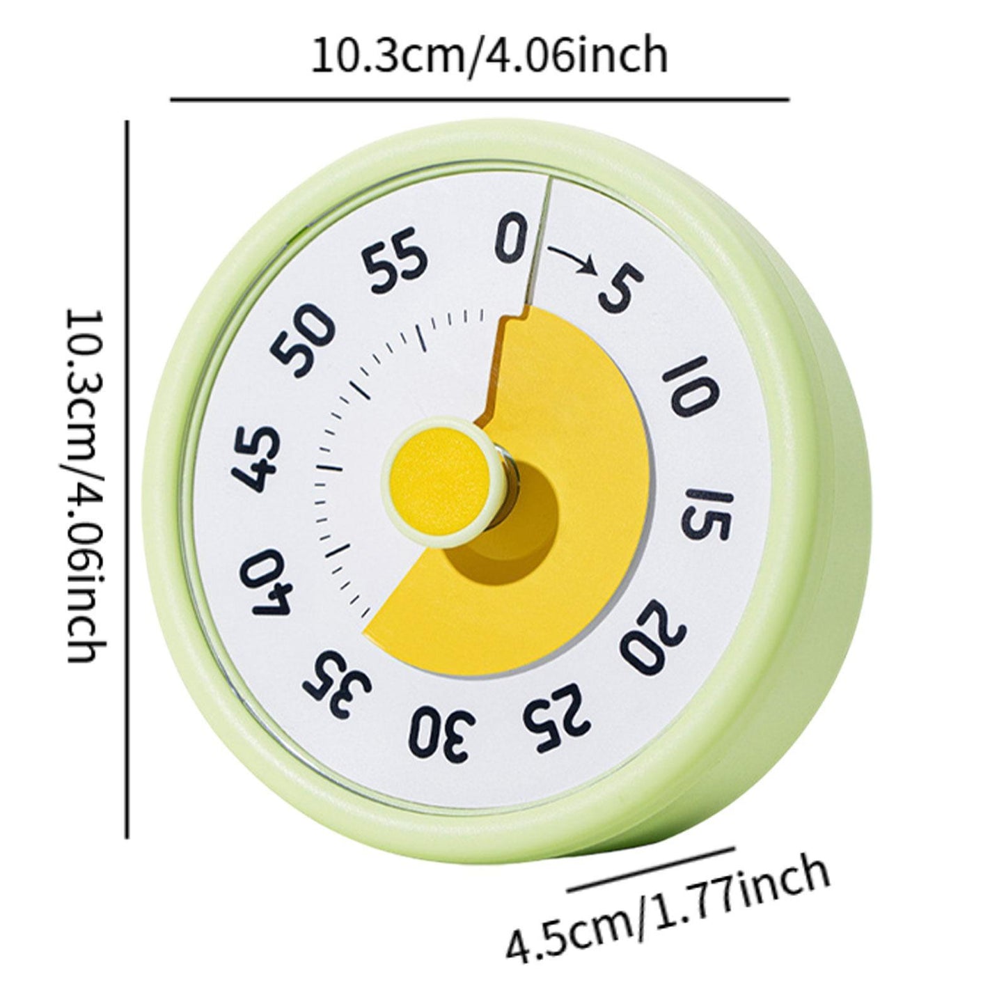 Visual Timer No Ticking Baking Alarm 60Minutes Clock for Game School Kids