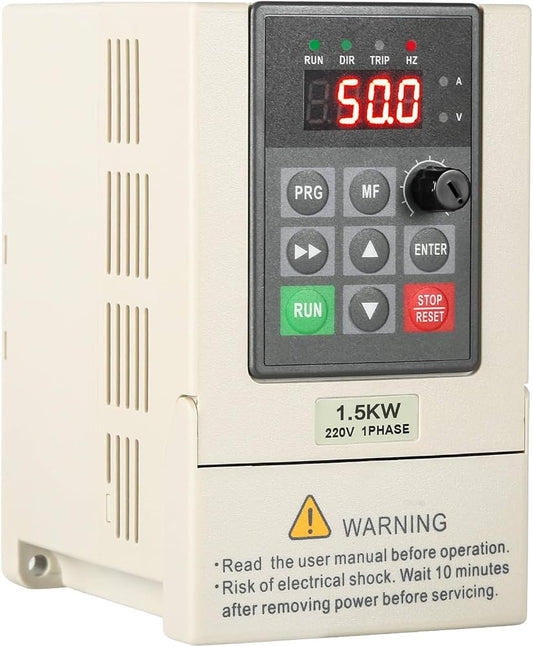 Frequency Drive, 220V 1.5KW VFD Frequency Inverter
