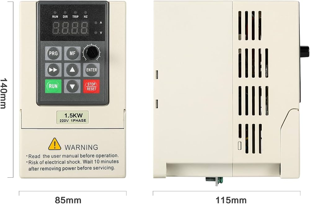 Frequency Drive, 220V 1.5KW VFD Frequency Inverter
