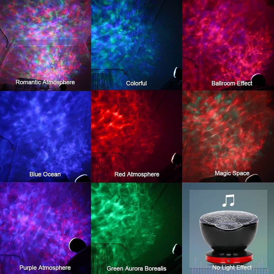 Ocean Wave Projector Night Light Lamp