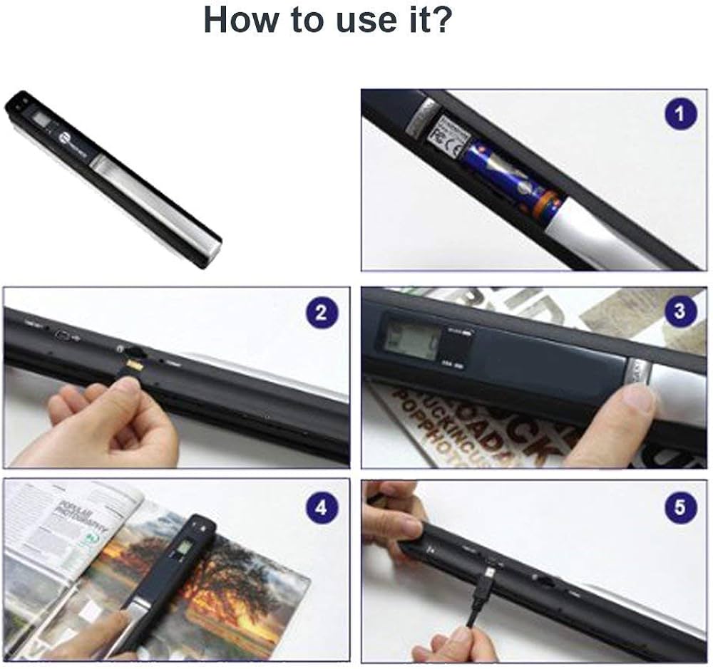 Scanner Mini Handheld Document Scanner