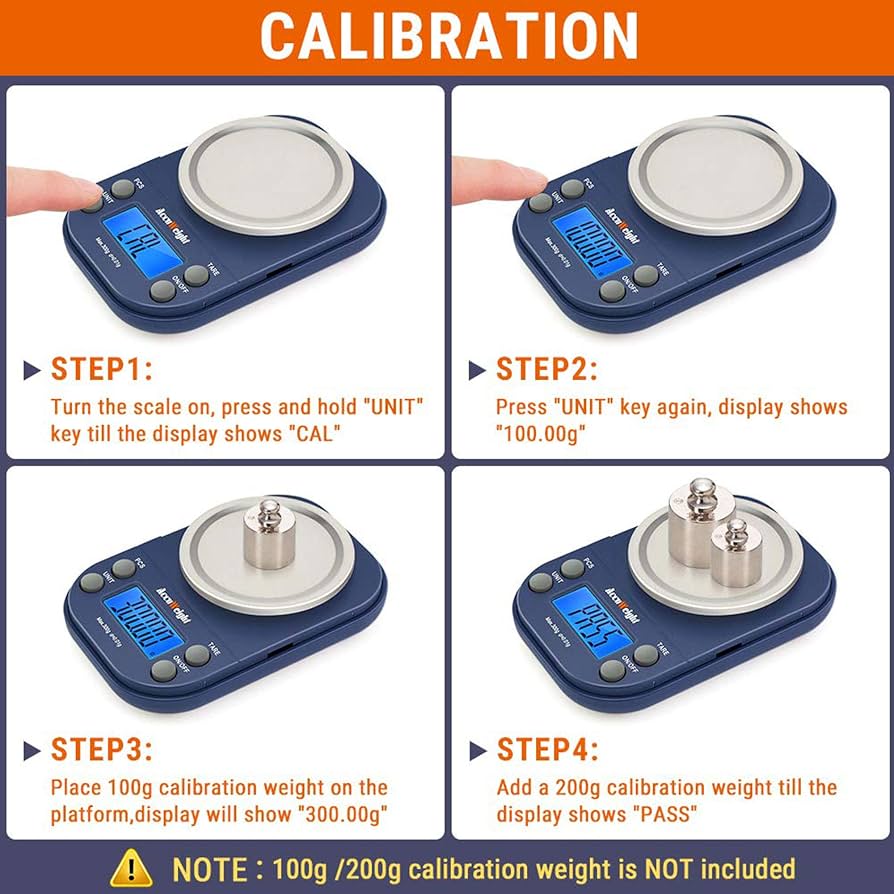 AccuWeight Digital Gram Scale with 300g/0.01g