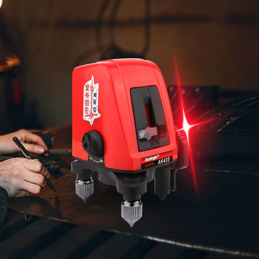 RZ Laser Level Laser Level 4 Line 360 Degree Red Beam Line Rotary Level Self-leveling Horizontal Vertical Available Auto Line