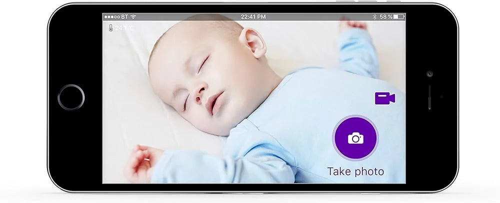 BT Smart Video Baby Monitor with 5 inch Colour Screen, Smartphone app,