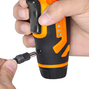 Electric Screwdriver, Preciva 3.6 V Mini Cordless Screwdriver Tool, 0.7-4NM Rechargeable Screwdriver Rotatable 90º with 33 Accessories,7 Speeds, USB Cable, Led Light for Home DIY&Office