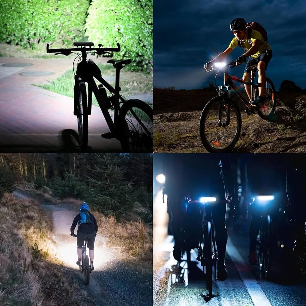 Bike lights for Night Riding Rechargeable 1400 Lumen
