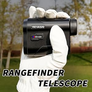 Golf/Hunting Rangefinder with Slope, Pin Lock Vibration and Slope Switch, 650 Yards Vertical Horizontal Distance and Scan, Laser Range Finder for Golfing Hunting, USB-C Charge