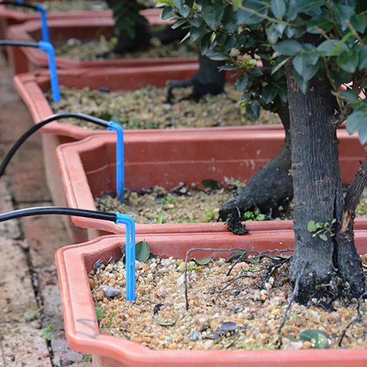 Automatic Watering System Drip Irrigation Kit Intelligent Timing Holiday Plant Watering Devices LED Display & USB Power, Indoor Irrigation System for Potted Plants