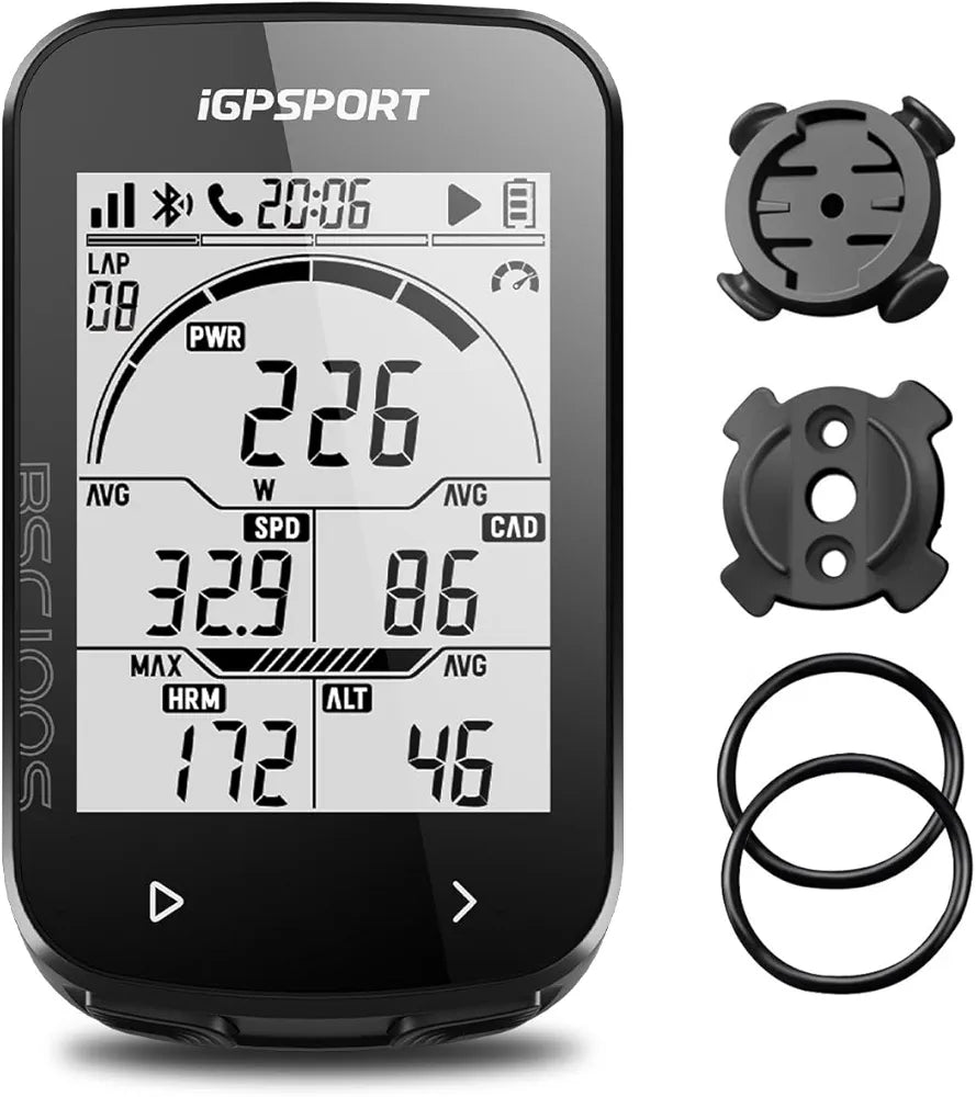 iGPSPORT BSC100S Bicycle/Bike Computer Wireless, 2.6-inch LCD Display GPS Bike Computer