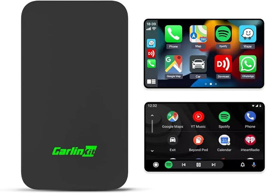 CarlinKit 5.0 Wireless CarPlay Adapter Converts Wired CarPlay to W ireless/Wired Android Auto to W ireless
