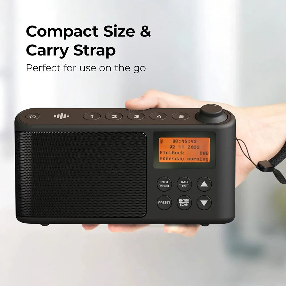 DAB Radio Portable DAB Plus/DAB FM Radio (Spectrum by iBox)