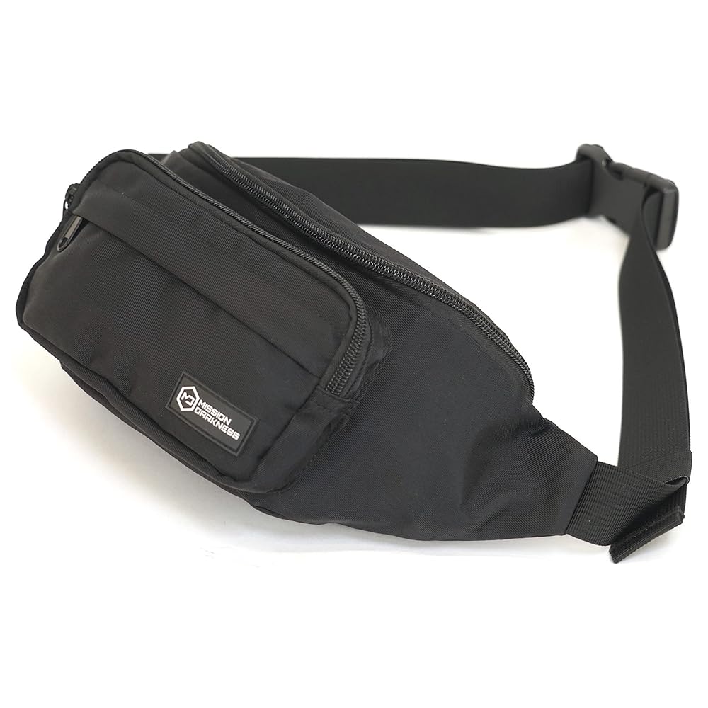 Mission Darkness FreeRoam Faraday Belt Bag // Fanny Pack Travel Sling with RF/EMF Shielding Liner. Signal Blocking Anti-tracking Data Privacy Mobile Device Security. Fits Cell Phones + Accessories