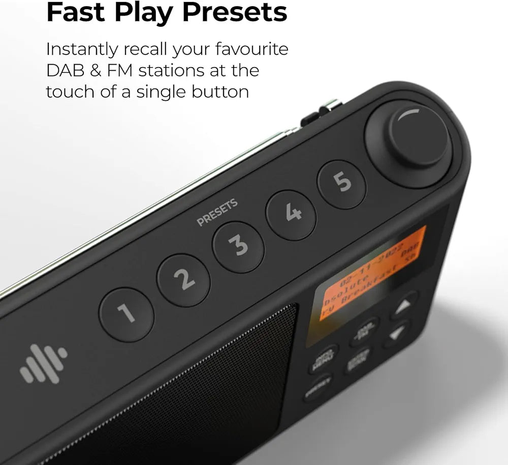 DAB Radio Portable DAB Plus/DAB FM Radio (Spectrum by iBox)