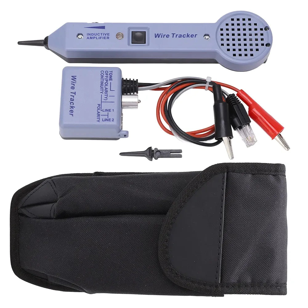 Tone Generator Kit, Wire Tracer Circuit Tester with Audible and Visual Indication Cable Toner Detector Inductive Amplifier Line Finder for Telephone, Coax, Trace Data, Security, Electrical Cables