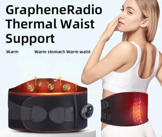 Heated Belt Warming Hot Compress, Period Pain Relief Belt Heating Physiotherapy Waist Protector Electric Abdominal Massager