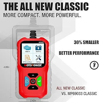 MOTOPOWER MP69038 Car OBD2 Scanner Code Reader Engine Fault Code Reader Scanner CAN Diagnostic Scan Tool - Elite Edition