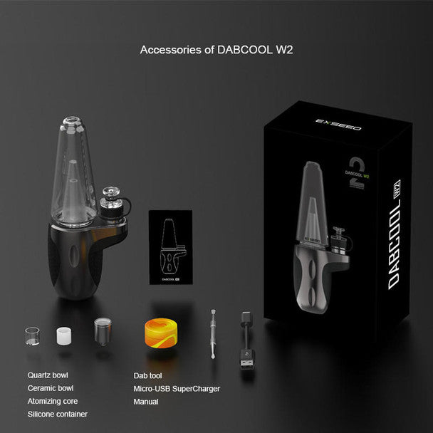 Exseed Dabcool W2 Second Generation Kit Water Pipe Vaporizer Kit 1500mAh