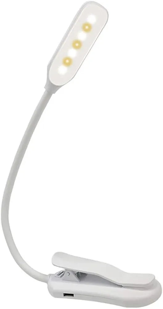 Clip On Book Reading Light for Bed, Clamp On Book Light with 5 LED Eye Care, 3 Color Changeable