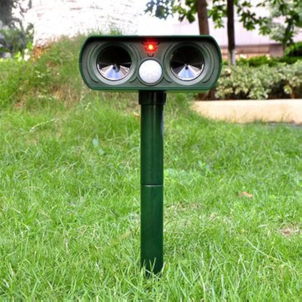 Generic Ultrasonic Solar Power Animal Repeller Infrared Sensor Cat Dog Snake Rat Repeller Gard