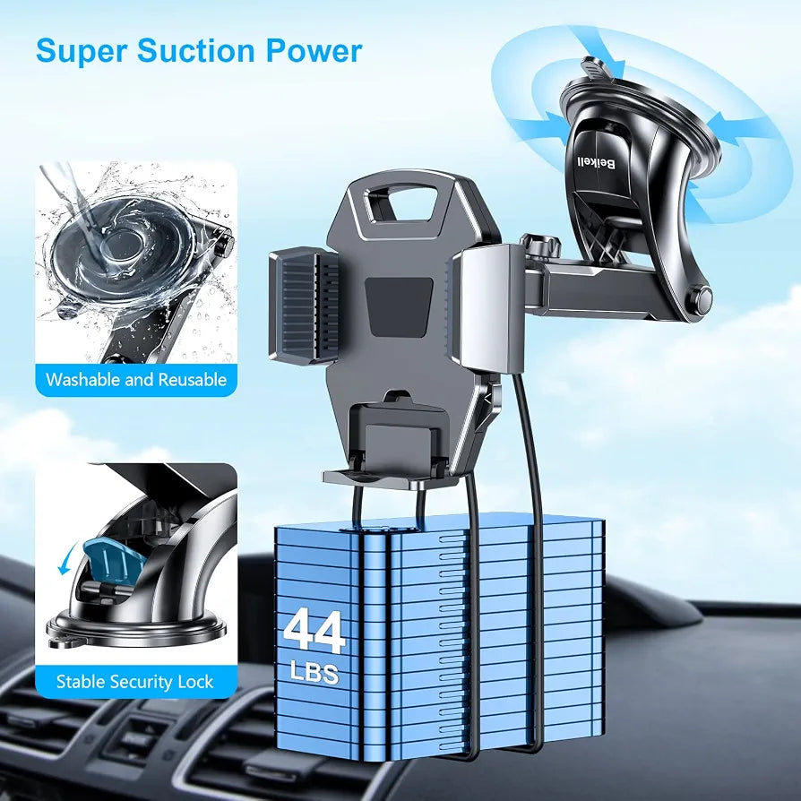 Beikell 360° Rotatable Mobile Car Phone Holder