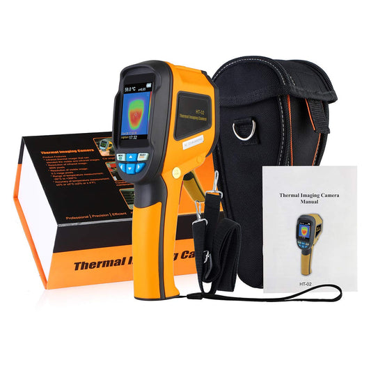 Infrared (IR) Thermal Imager & Visible Light Camera with IR Resolution 1024 Pixels & Temperature Range from -4~572°F, 6Hz Refresh Rate, Black