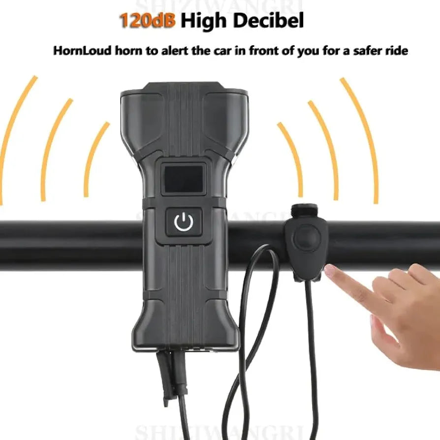 Comfort 12LED Bicycle Horn 2 In1 Headlight Power Bank