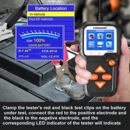 Konnwei Motorcycle & Car Battery tester