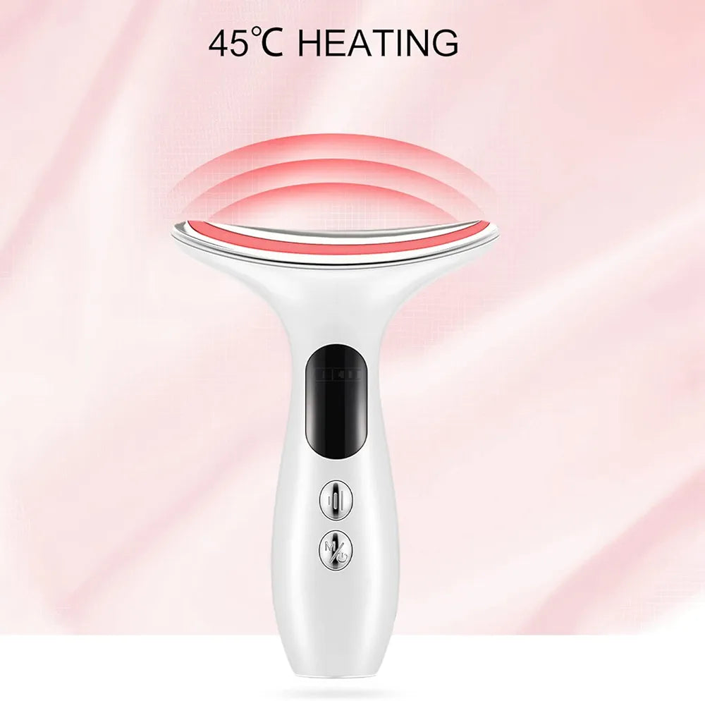 Microfrequency Wrinkle Massager with 3 Modes Skin Tightening Lifting Creating Jawline Smoothing Neck Skin