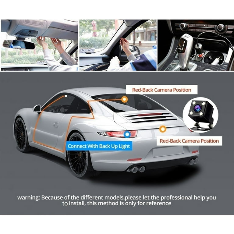 Dash Cam WiFi FHD 1080P Car Camera, Front and Inside Dash Camera for Cars, 1080P Front Dash Cam, Mini Dashcams with Night Vision, 24 Hours Parking Mode, WDR, Loop Recording, G-Sensor, APP