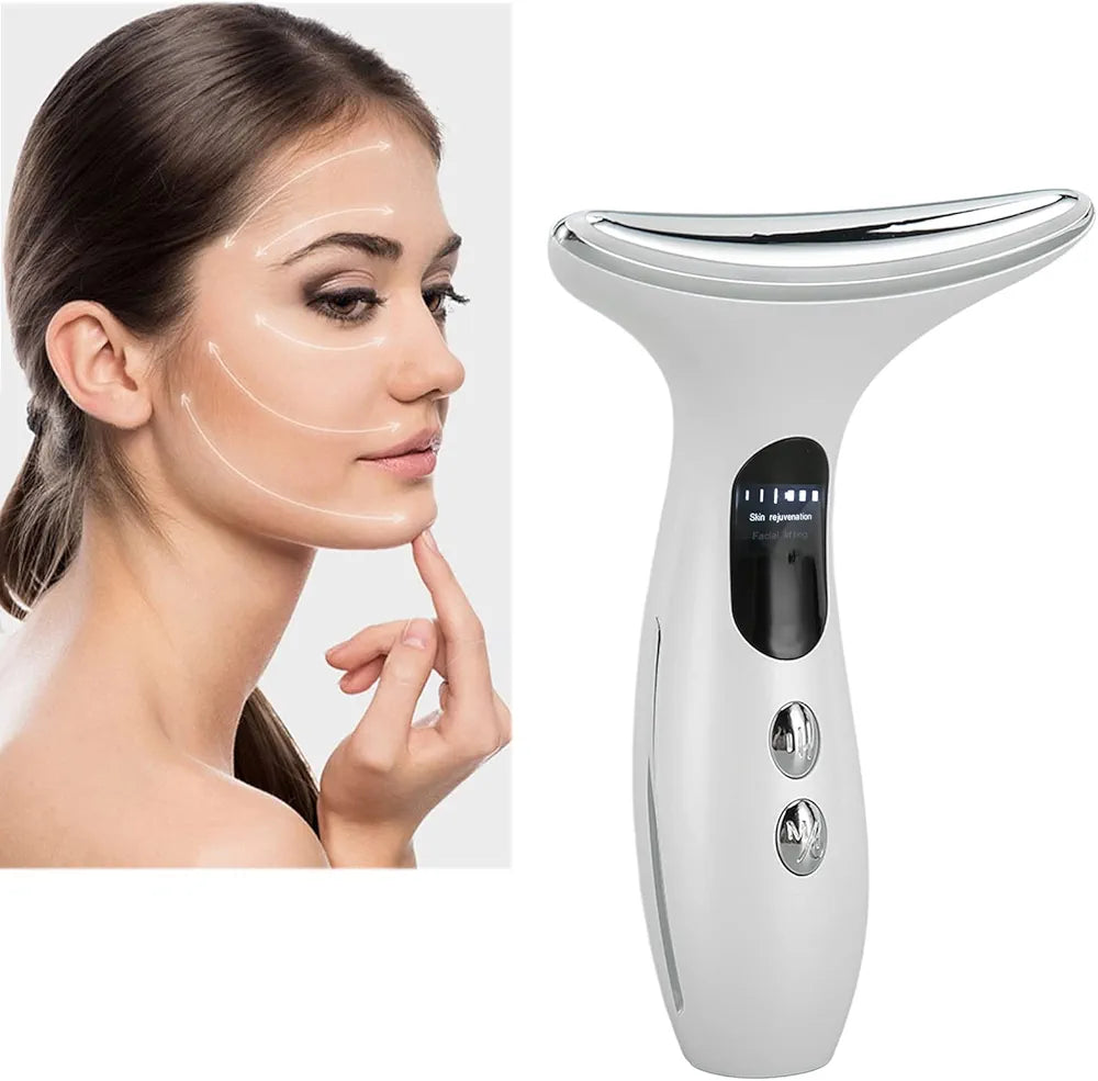 Microfrequency Wrinkle Massager with 3 Modes Skin Tightening Lifting Creating Jawline Smoothing Neck Skin