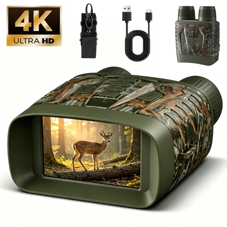 Night Vision 4k Goggles 2624Ft/800M Range