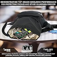 Mission Darkness FreeRoam Faraday Belt Bag // Fanny Pack Travel Sling with RF/EMF Shielding Liner. Signal Blocking Anti-tracking Data Privacy Mobile Device Security. Fits Cell Phones + Accessories