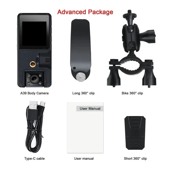 Vandlion A39 1080P HD Pocket Action Camera Body Mini Compact Digital Camera