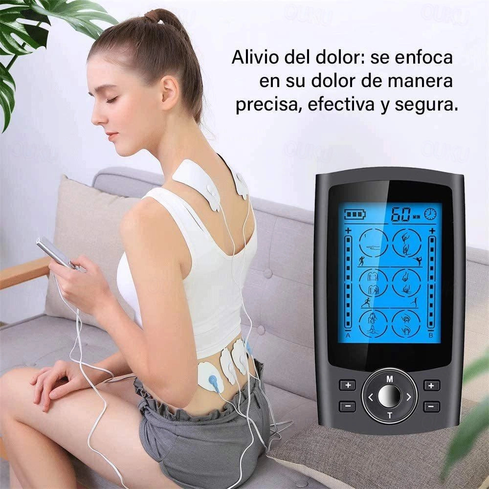 TENS + EMS COMBINATION UNIT. AUVON TENS EMS machine combines 2 therapies in 1 device.
