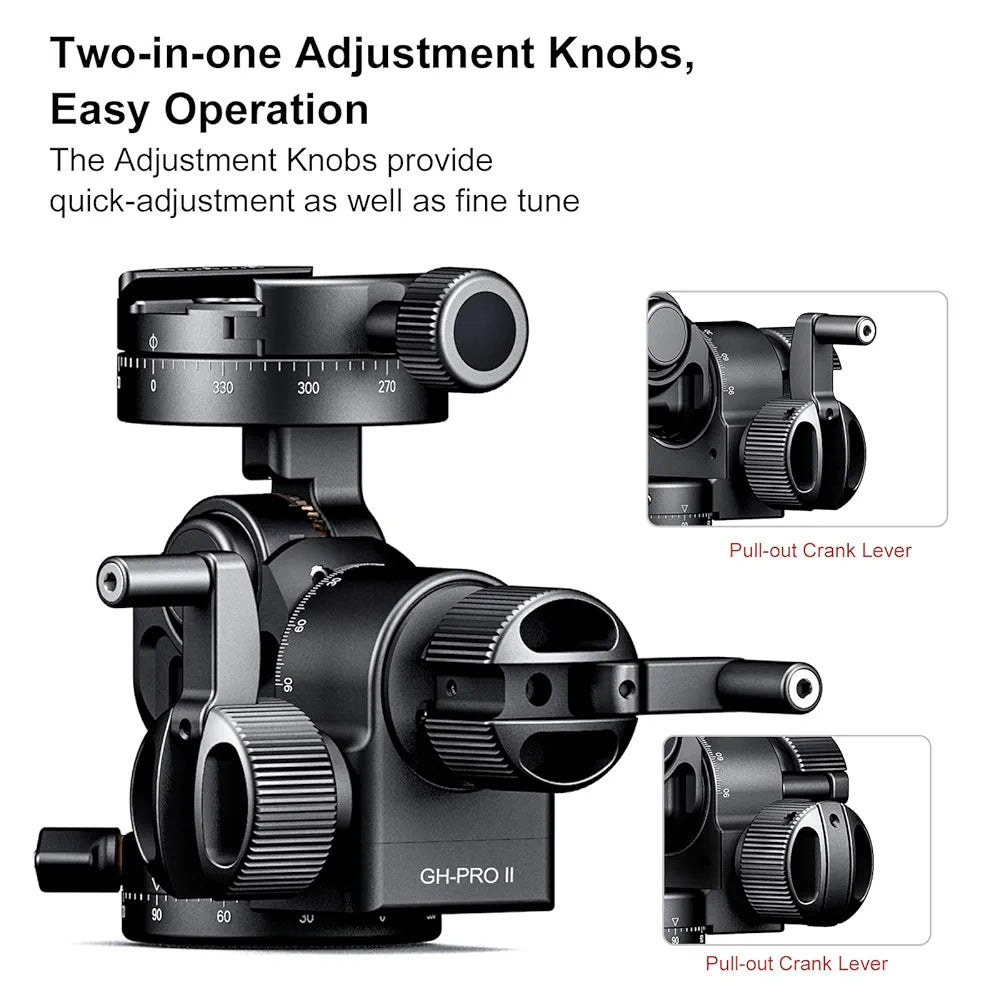 SUNWAYFOTO Geared Head GH-Pro II Tripod Head