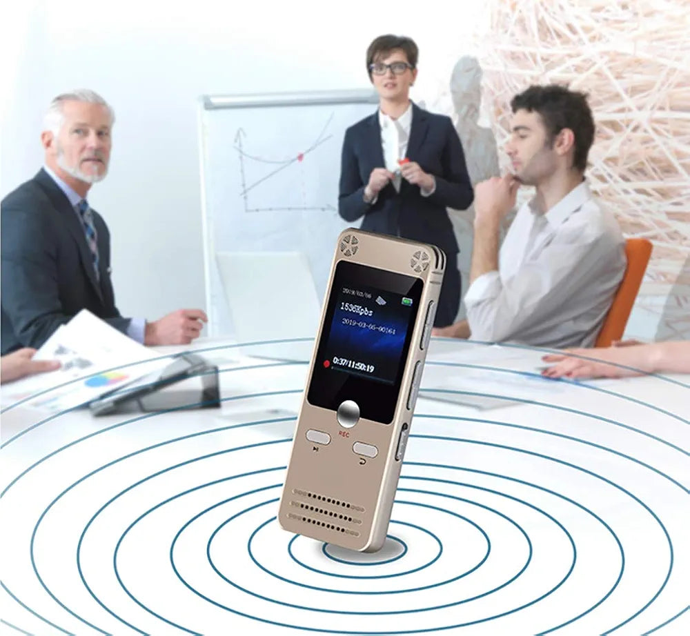 Digital Voice Recorder Mini Digital Sound Audio Recorder Dictaphone with Dual USB for Lectures, Meetings, Class, and More. Rechargeable, Support 15 Hours Continuous