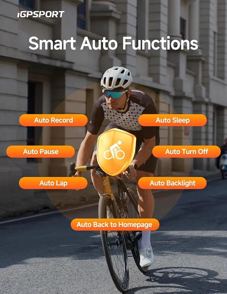 iGPSPORT BSC100S Bicycle/Bike Computer Wireless, 2.6-inch LCD Display GPS Bike Computer
