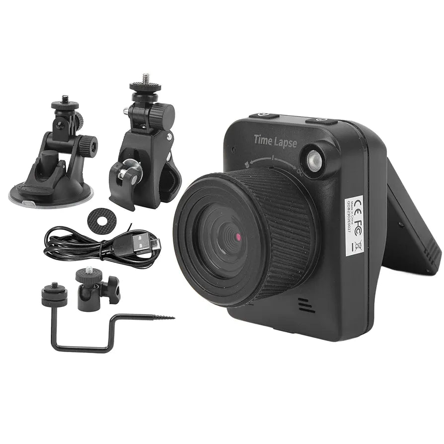 Time Lapse Camera, 4K 32MP Captures Professional Outdoor Construction Full Color Timelapse Camera with 2.0in LCD Screen, Macro Shooting IP66 for Food Custruction
