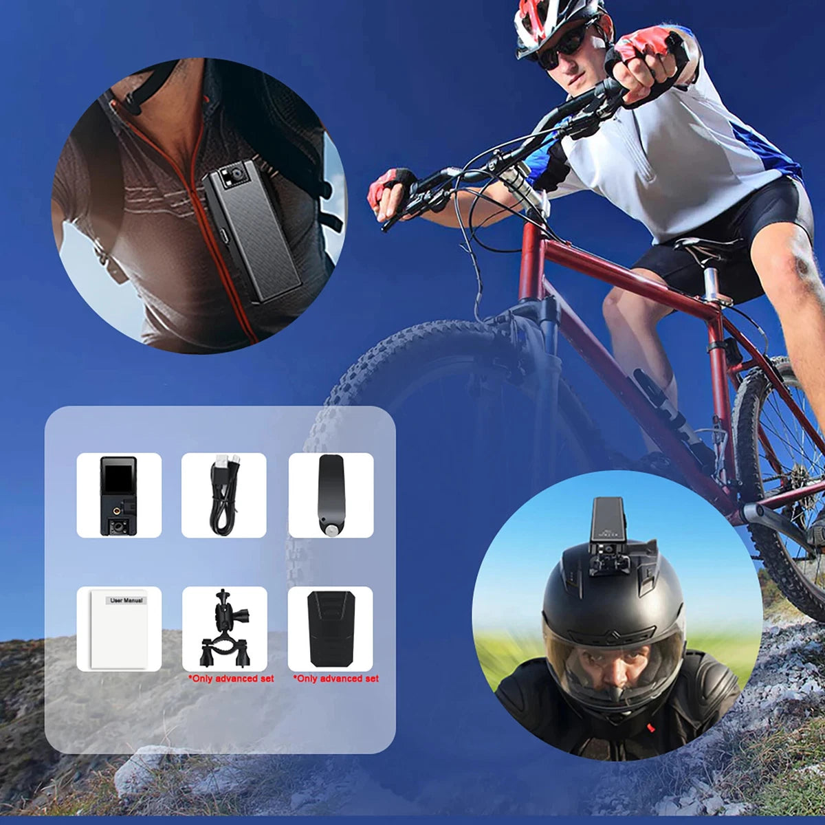 Vandlion A39 1080P HD Pocket Action Camera Body Mini Compact Digital Camera