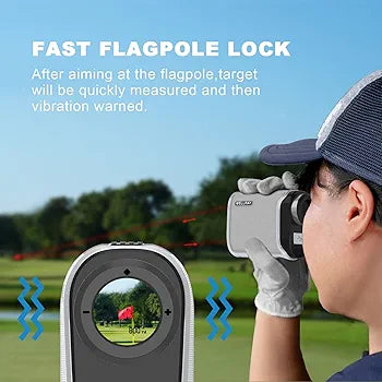 Golf Rangefinder by WELLRAY - ,USB Charging , 6X Magnification Clear View 800 Yards