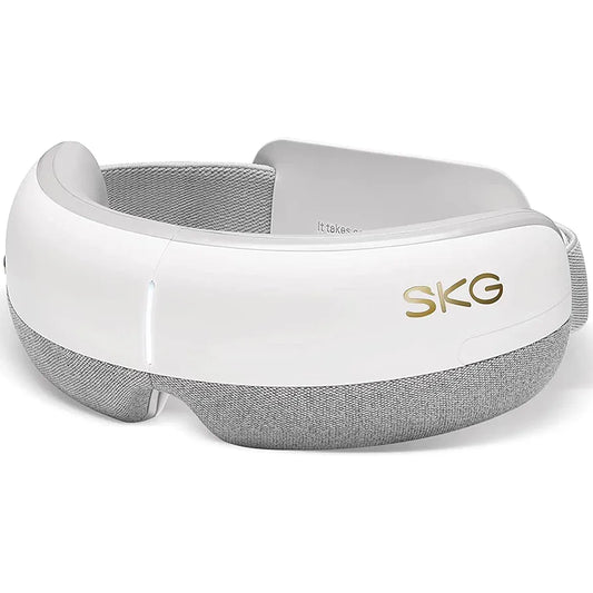 SKG E3 Eye Massager with Heat, A Rechargeable 5-Mode Device for Migraines and Dry Eyes, Featuring Bluetooth Music, an Ideal Relaxation Gift for Both Men and Women
