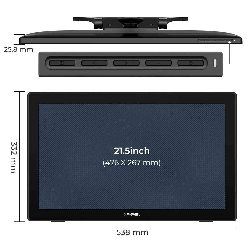 XP-PEN Artist 22 (2nd Gen) 21.5" Drawing Tablet with 1080P Display with 86% NTSC Color Gamut, Battery-Free Stylus and Adjustable Stand, Supports Windows and Mac