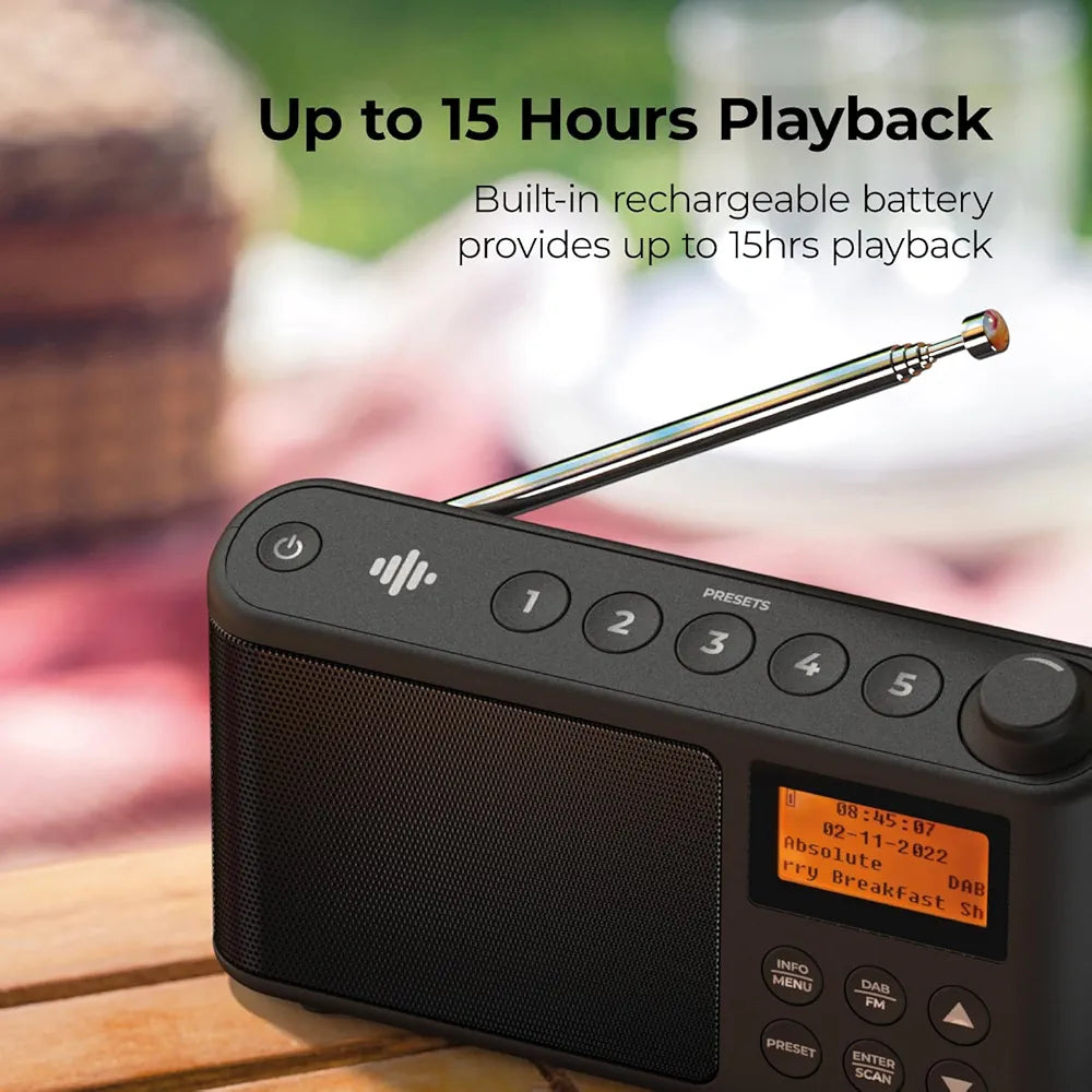 DAB Radio Portable DAB Plus/DAB FM Radio (Spectrum by iBox)