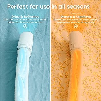 IRIS USA BLW-H1, Portable Blanket Warmer for Warming Bed and Couch, with Shoe Dryer Attachment, High-Power Extendable Single Nozzle-White