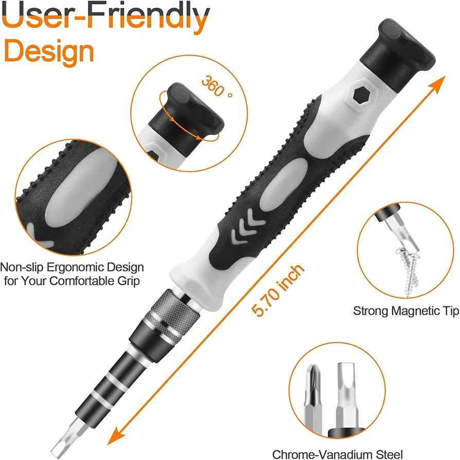 Precision Screwdriver Set, Premium 115 in 1 Magnetic Repair Tool Kit