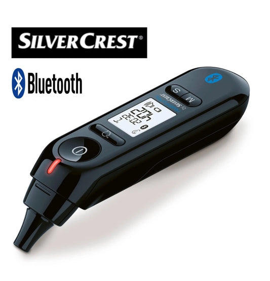 SilverCrest Thermomètre Bluetooth Front Oreille & Surface Multifonctions