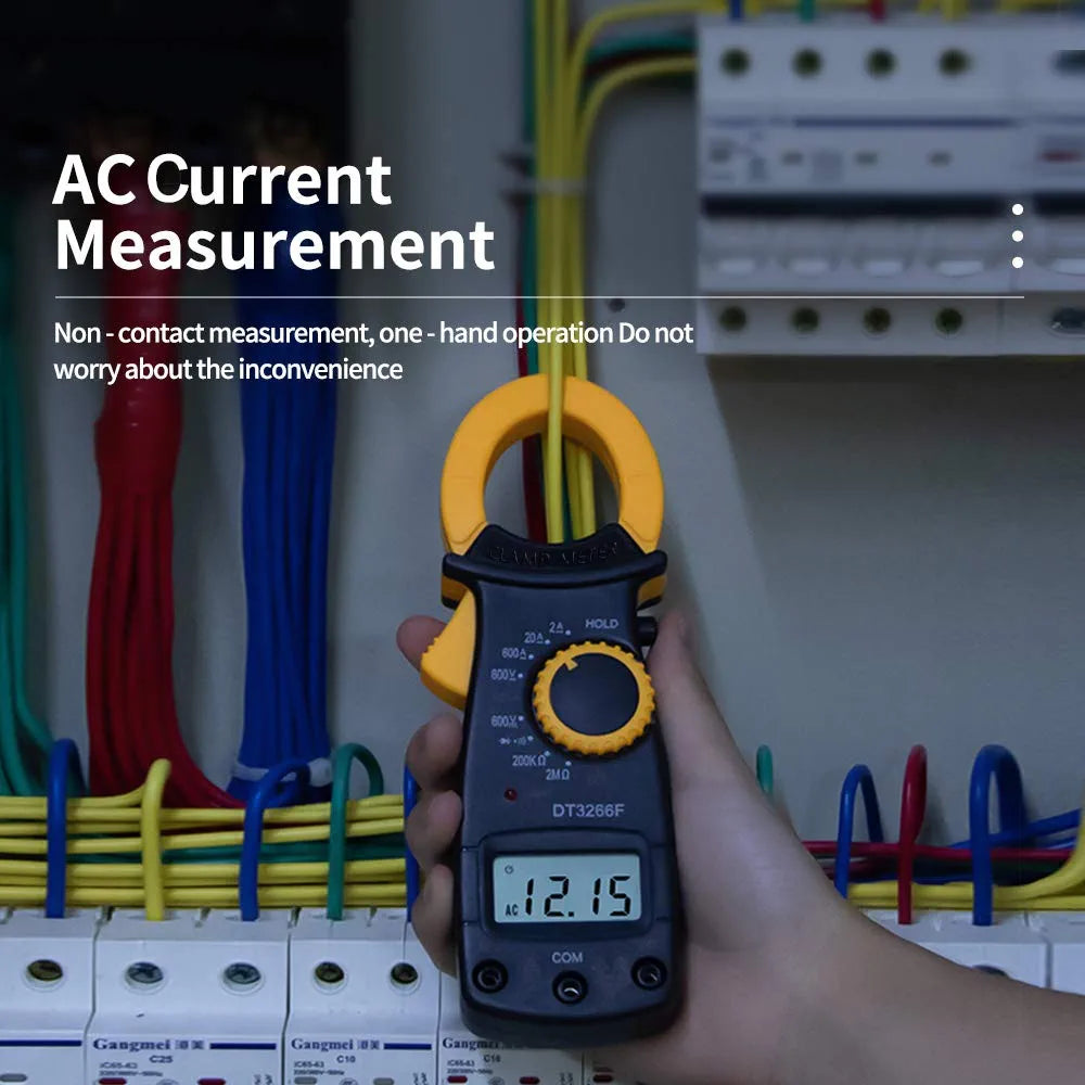 Digital Clamp Meter Multimeter Handheld AC DC Voltage Current Voltmeter Diode Resistance Non-contact Fire Wire Identification