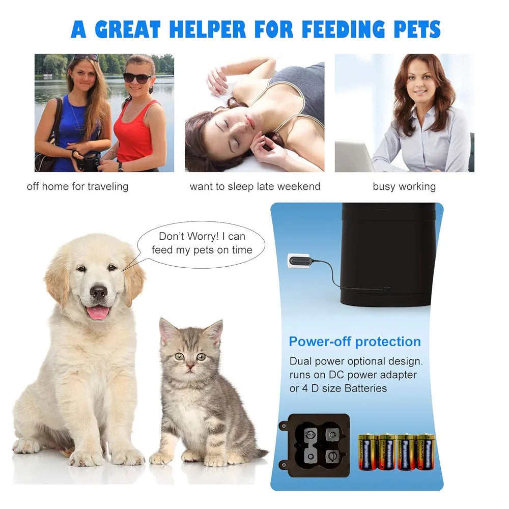 honeyguaridan A68 Automatic Pet Feeder, 7 L